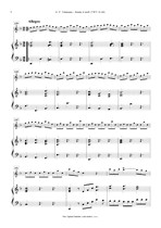 Náhled not [4] - Telemann Georg Philipp (1681 - 1767) - Sonata in D minor (TWV 41:d4)