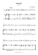 Náhled not [1] - Braun Jean Daniel (? - 1740) - Sonata II. op.7/2