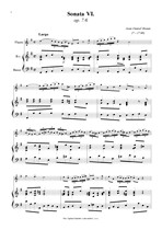 Náhled not [1] - Braun Jean Daniel (? - 1740) - Sonata VI. op.7/6