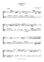 Náhled not [5] - Braun Jean Daniel (? - 1740) - Sonáty IV. - VI. (op. 4)