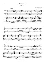 Náhled not [1] - Braun Jean Daniel (? - 1740) - Sonata I. (op. 3/1)