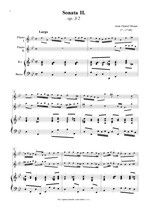 Náhled not [1] - Braun Jean Daniel (? - 1740) - Sonata II. (op. 3/2)