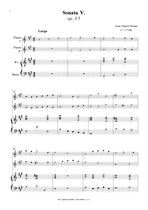 Náhled not [1] - Braun Jean Daniel (? - 1740) - Sonata V. (op. 3/5)