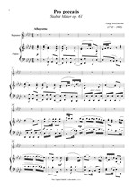 Náhled not [1] - Bocherini Luigi (1743 - 1805) - Pro peccatis (Stabat Mater op. 61) - klavírní výtah