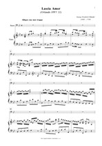 Náhled not [1] - Händel Georg Friedrich (1685 - 1759) - Lascia Amor (Orlando HWV 31) - klavírní výtah