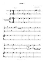 Náhled not [1] - Sammartini Giuseppe (1693 - 1750) - Sonata 7