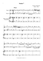 Náhled not [1] - Sammartini Giuseppe (1693 - 1750) - Sonata 7