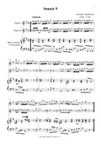 Náhled not [1] - Sammartini Giuseppe (1693 - 1750) - Sonata 9