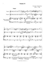 Náhled not [1] - Sammartini Giuseppe (1693 - 1750) - Sonata 11