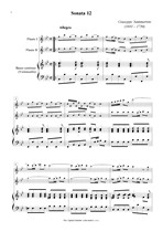 Náhled not [1] - Sammartini Giuseppe (1693 - 1750) - Sonata 12