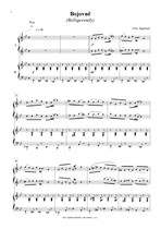 Náhled not [2] - Zapletal Petr (*1965) - Čtyři krátké skladby pro klavír čtyřručně