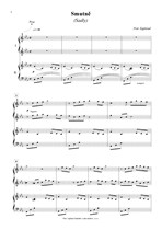 Náhled not [3] - Zapletal Petr (*1965) - Čtyři krátké skladby pro klavír čtyřručně