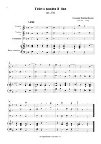 Náhled not [1] - Bassani Giovanni Battista (1647? - 1716) - Triová sonáta F dur