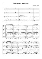 Náhled not [2] - Zapletal Petr (*1965) - Pět úprav vánočních koled pro smíšený sbor