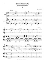 Náhled not [1] - Zapletal Petr (*1965) - Brněnské obrázky (klavírní výtah)