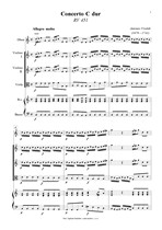 Náhled not [1] - Vivaldi Antonio (1678 - 1741) - Concerto C dur (RV 451)