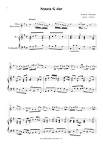 Náhled not [1] - Valentine Roberto (1674 - 1735?) - Sonata G dur