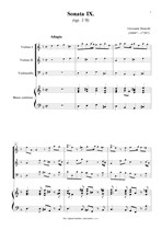 Náhled not [1] - Bianchi Giovanni (1660? - 1720?) - Triosonata d moll (op. 1/9)